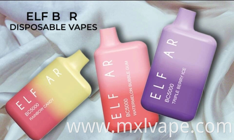 Disposable Wape Elf Amazon Bar Vapes Pen Bc5000 Puffs Vaper 600/1500/5000 Puff E-Cig Pod E Cigarette Vapes Wholesale Price Battery Lost/Mary Bar